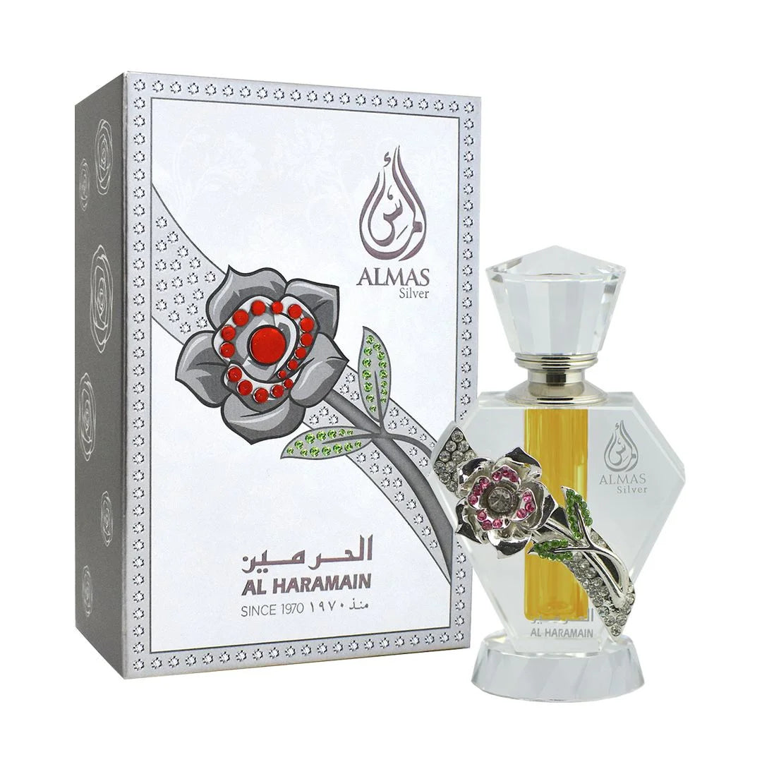 Haramain Almas Silver, 10ml, Concentrated Perfume Oil