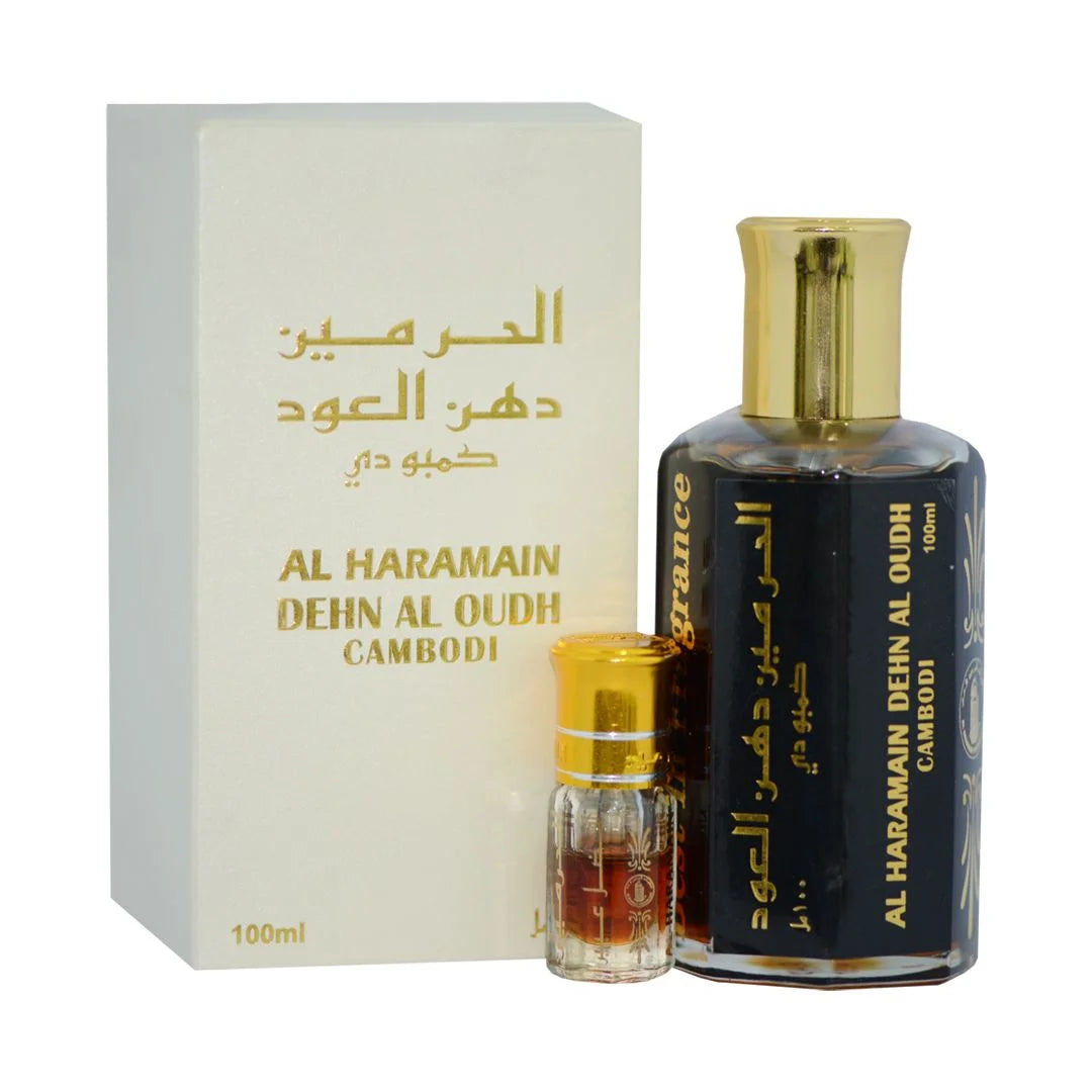 Haramain Dehnal Oudh Cambodi 100ml (with 3cc tester)
