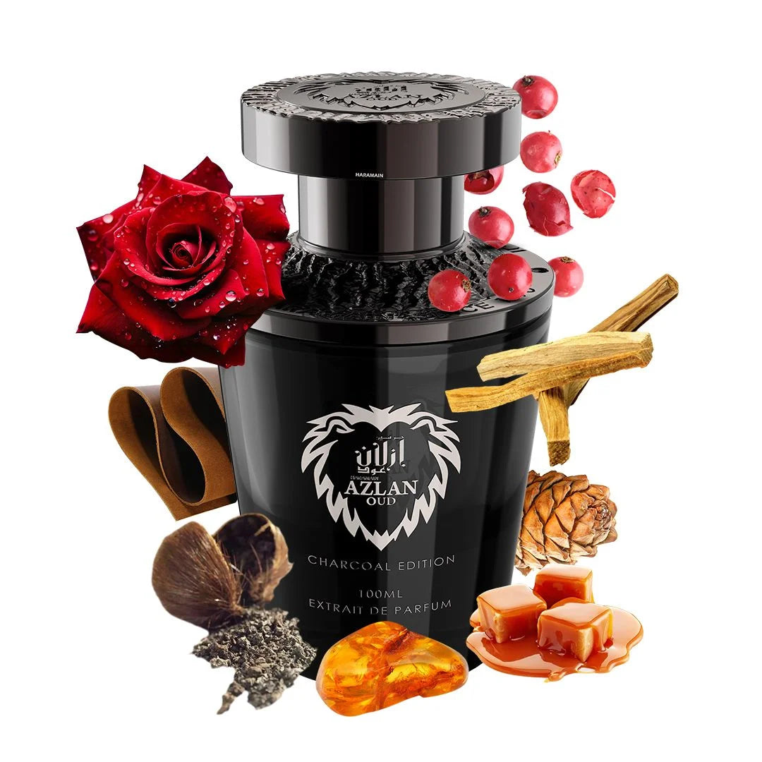 Haramain Azlan Oud Charcoal Edition, 100ml, Extrait De Parfum