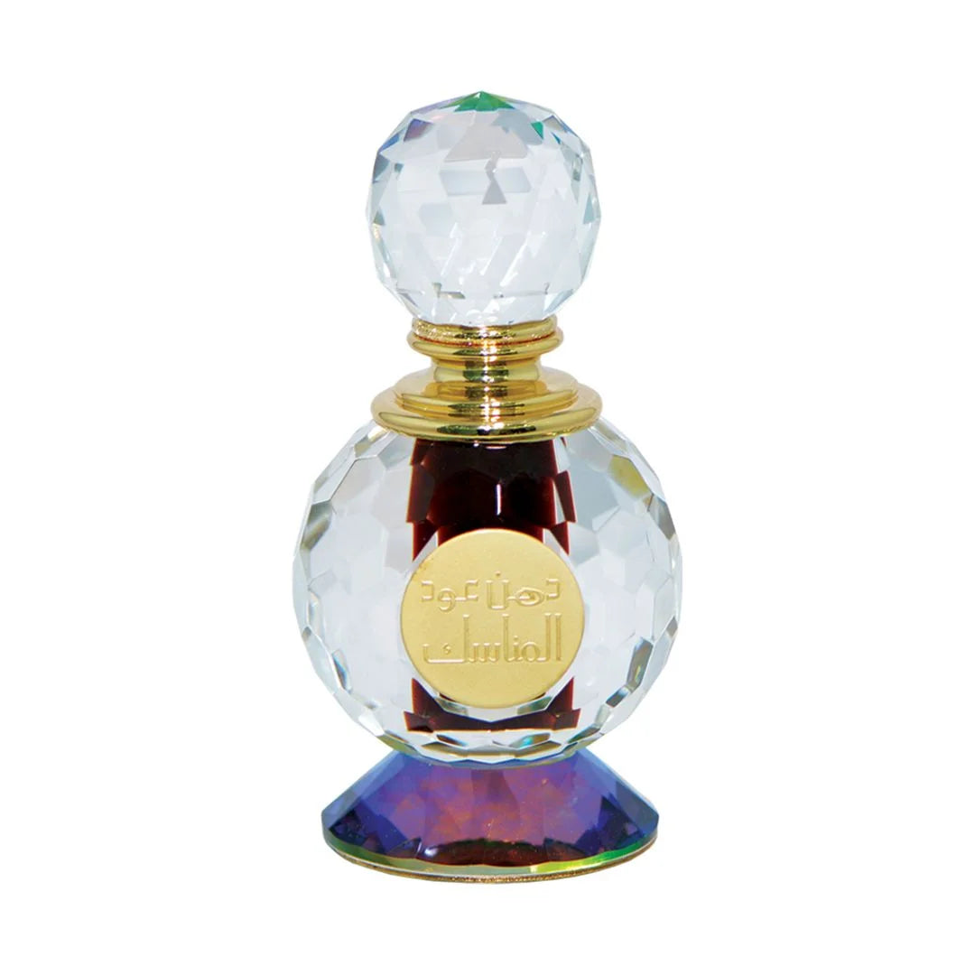 Haramain Dehnal Oudh Al Manasek 12ml With K.T & Necklace