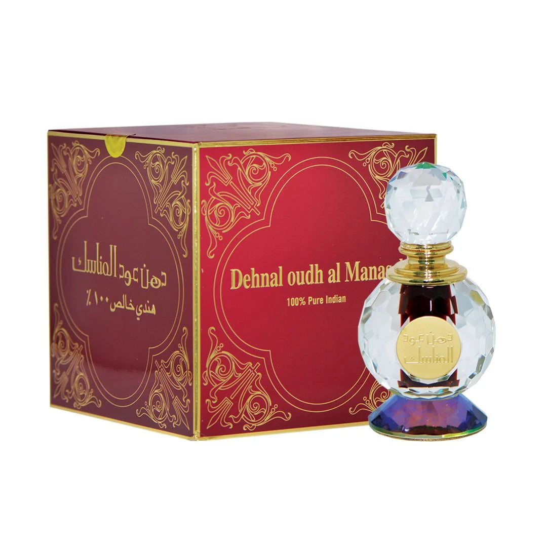 Haramain Dehnal Oudh Al Manasek 12ml With K.T & Necklace