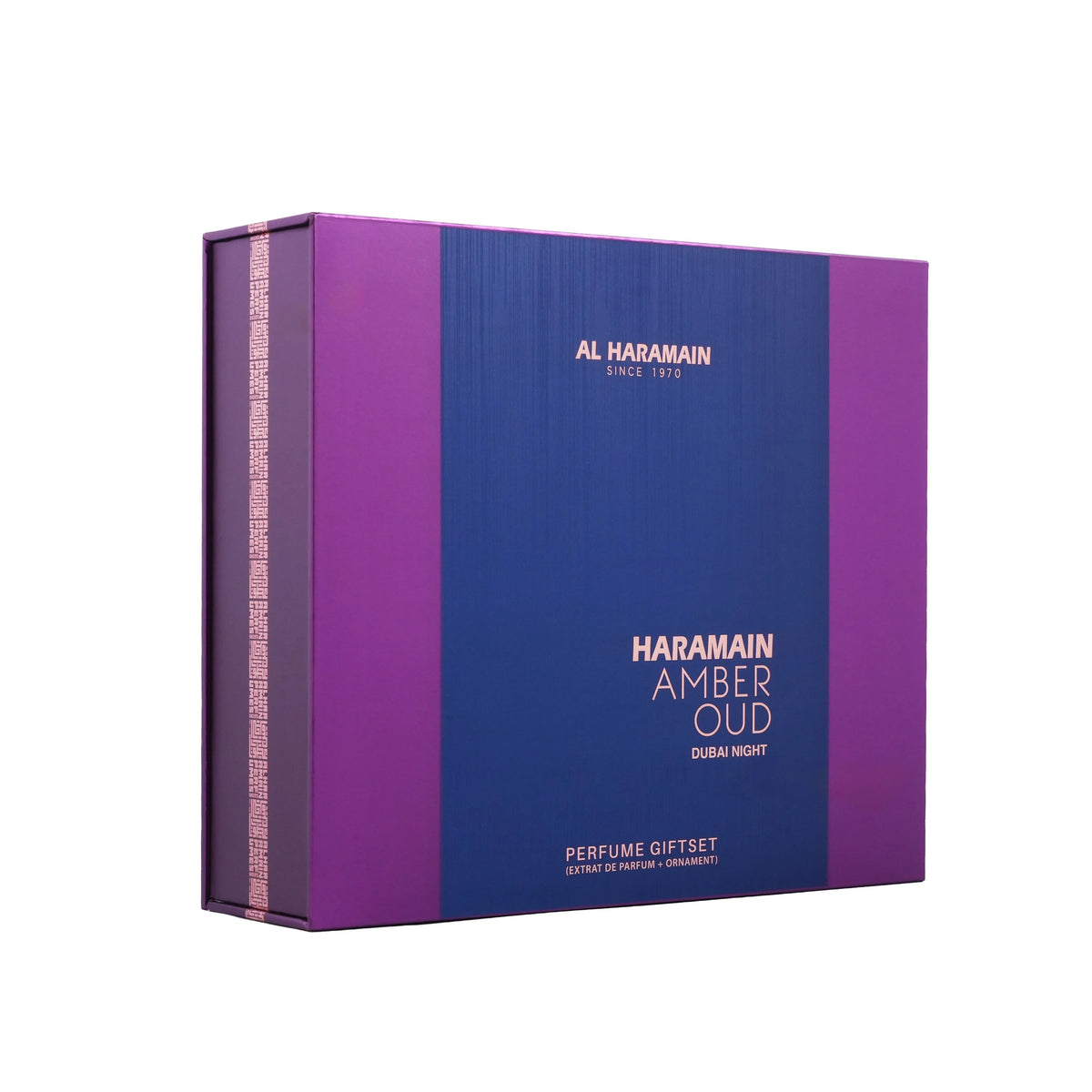 Haramain Amber Oud Dubai Night Perfume Gift Set with Chain Locket